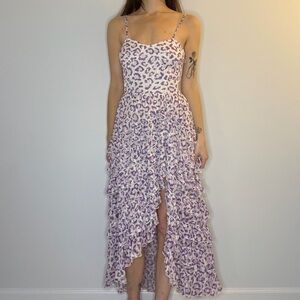 Rococo Sand Purple Animal Print Dress (small)